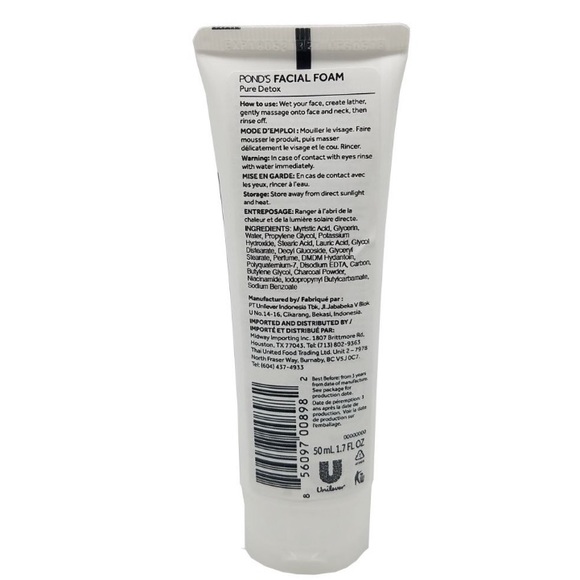 Ponds Pure Detox Set of 3 Facial Foam Cleanser - Picture 7 of 10